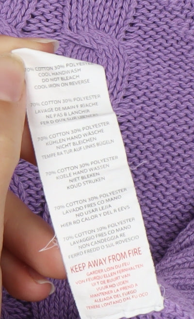 Womens UK Size XL Boohoo Purple Pullover Jumper