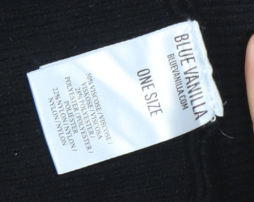 Womens UK Size One Size Blue Vanilla Black Tunic Jumper