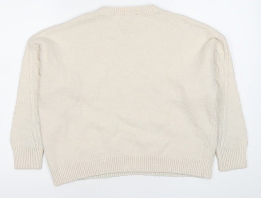 Womens UK Size 16 Principles Ivory Pullover Jumper