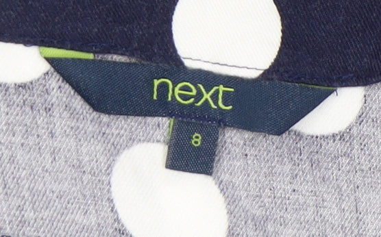 Womens UK Size 8 NEXT Blue Basic Blouse
