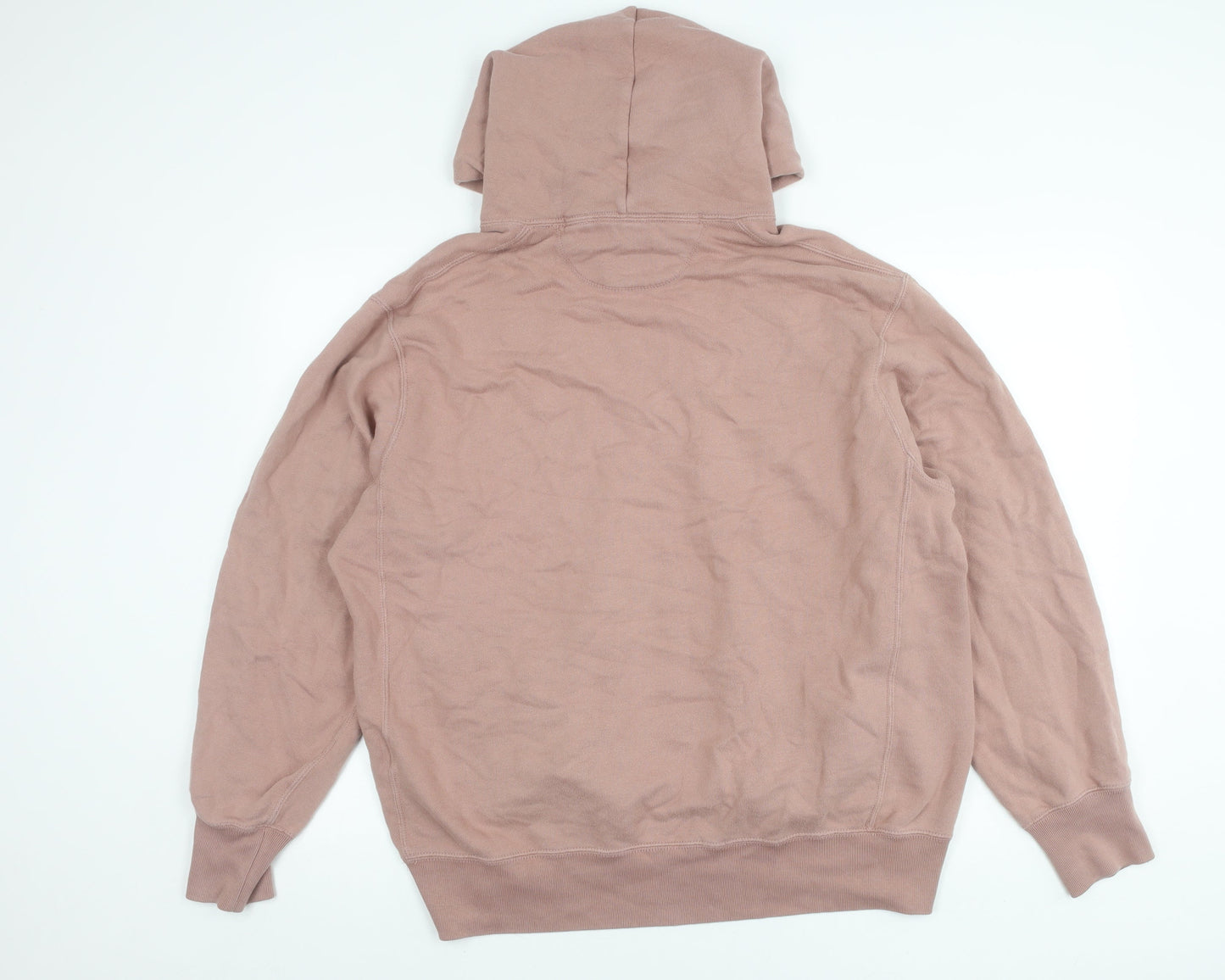 Uniqlo Men’s Pink XL Pullover Hoodie Cotton Blend Hooded Sweatshirt