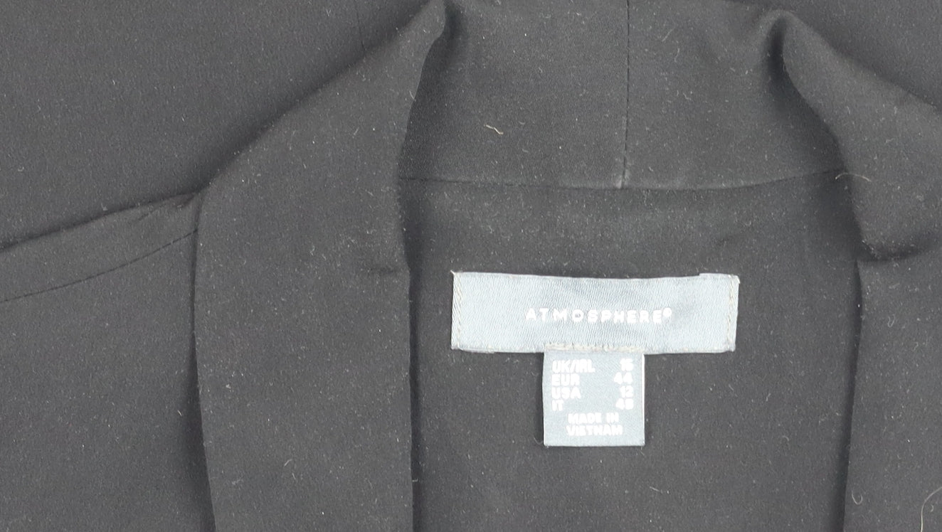 Atmosphere Women’s Black Blazer UK 16 Shawl Collar 3/4 Sleeve