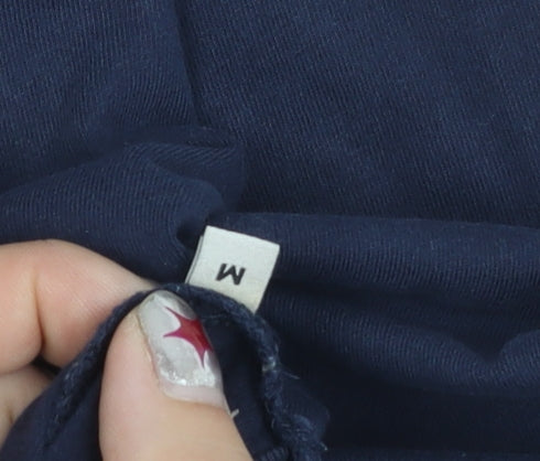 Jack & Jones Men’s Blue Cotton Crew Neck Logo T-Shirt Size M