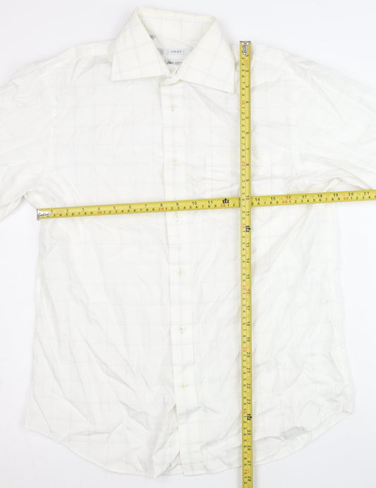 Mens UK Collar Size 15.539 NEXT Smart White Dress Shirt