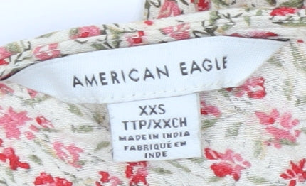 Womens UK Size 2XS American Eagle Multicoloured Tunic Blouse