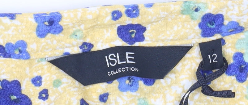 Isle Collection Womens Multicoloured Floral Blouse Size 12