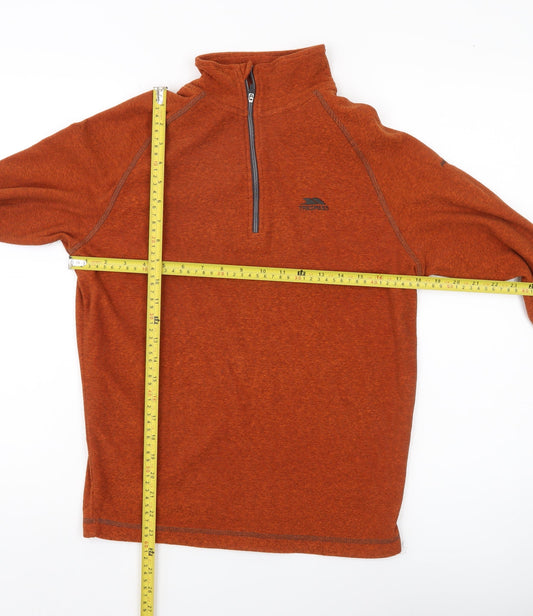 Trespass Men's Brown XS 1/4 Zip Pullover Sweatshirt Outdoor Fleece