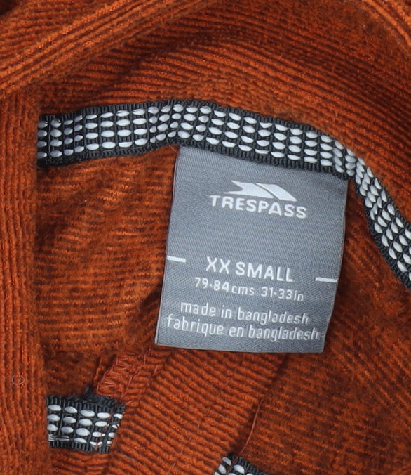 Trespass Men's Brown XS 1/4 Zip Pullover Sweatshirt Outdoor Fleece