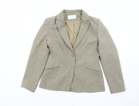 Womens UK Size 12 AMARANTO Regular Beige Blazer