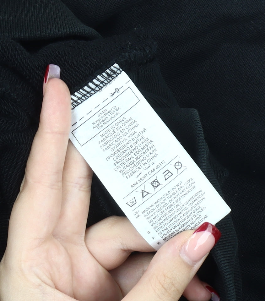 Adidas Womens Black Size 20 Pullover Hoodie Sweatshirt