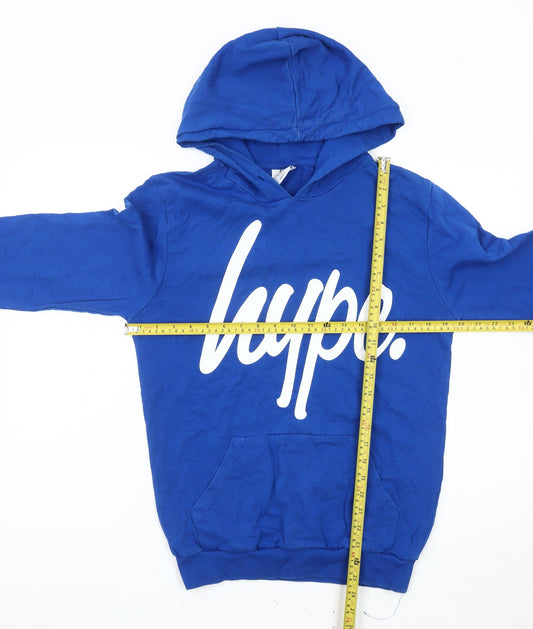Mens UK Size S Hype Blue Pullover Hoodie