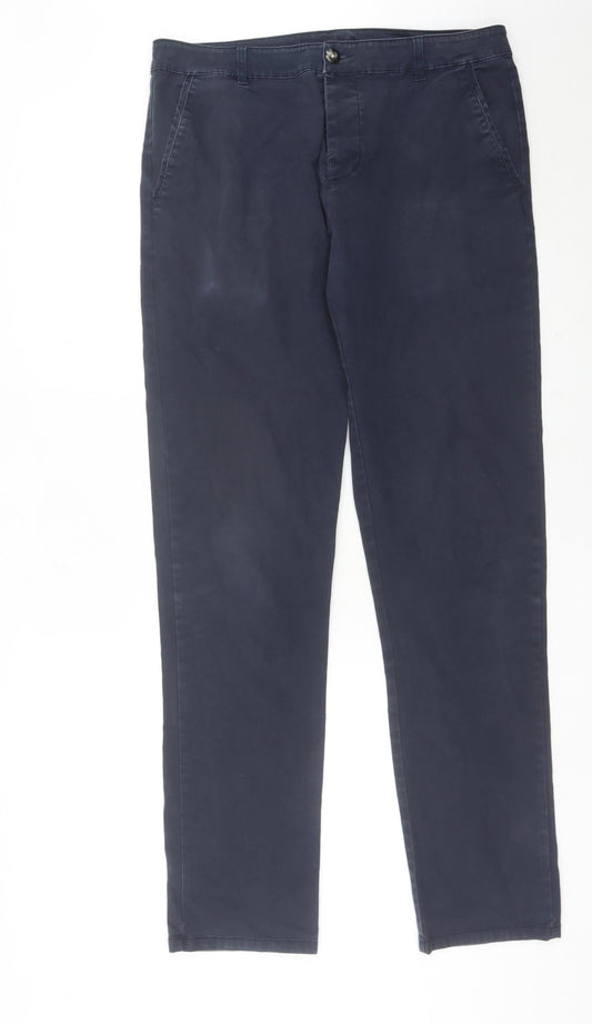 Mens UK Size L ASOS Slim Fit Chino Blue Trousers