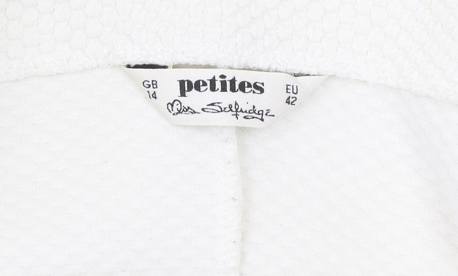 Miss Selfridge Petites Women’s White Size 14 Bodycon Mini Dress