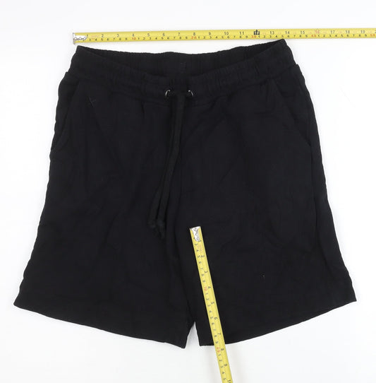 Collusion Men’s Black Sweat Shorts Size M Casual Cotton