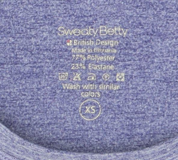 Sweaty Betty Women Purple XS Long Sleeve Slim Fit Activewear Top
