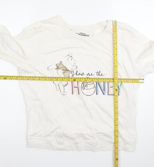 Womens UK Size L Disney Ivory Pullover Sweatshirt