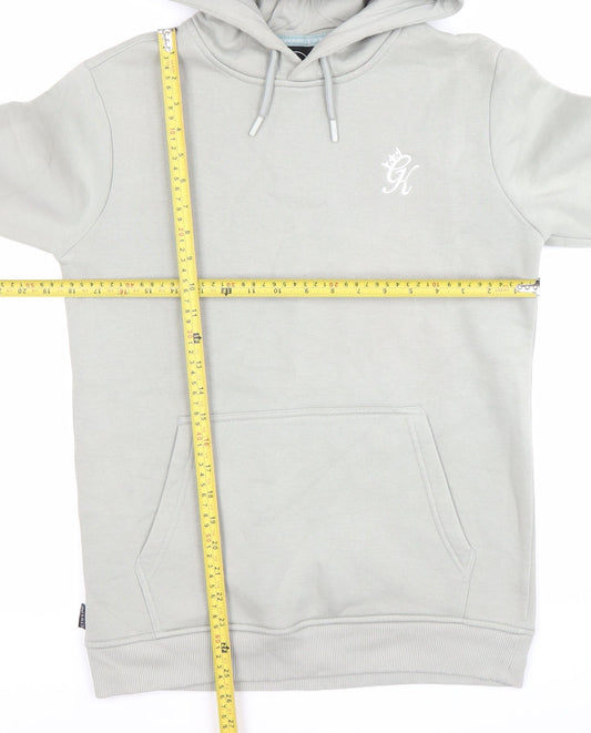 Mens UK Size XS Gym King Grey Pullover Hoodie