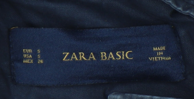 Womens UK Size S Zara Blue Trench Coat