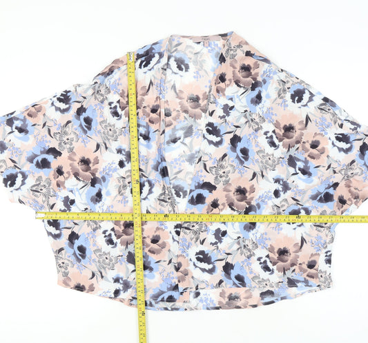Womens UK Size 10 NEXT Multicoloured Kimono Blouse