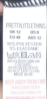 PrettyLittleThing Women’s Multicoloured Floral Bodycon Dress UK 12