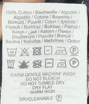 Selected Homme Men’s Blue Cotton Crew Neck Jumper Size M