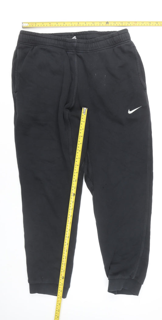 Nike Mens Black XL Jogger Sweatpants Tapered Cotton Blend