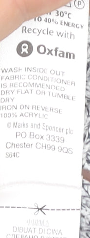 Womens UK Size 16 Marks and Spencer Grey Pullover Jumper