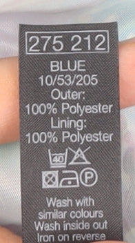 M&Co Women’s Blue Open Front Blazer Jacket Size 12