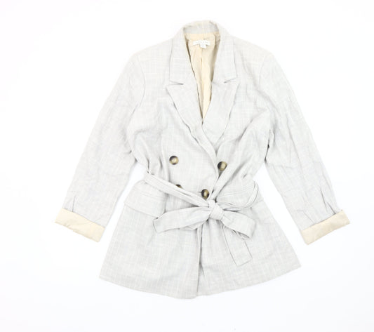 Womens UK Size 10 Topshop Grey Blazer