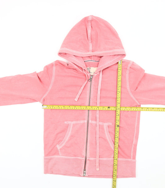 GAP Women’s Pink Full Zip Hoodie Jacket Size S Cotton Blend