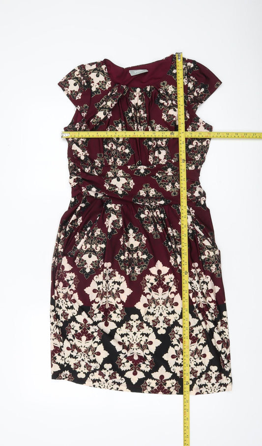 Wallis Women’s Multicoloured Size 12 Sheath Knee Length Dress