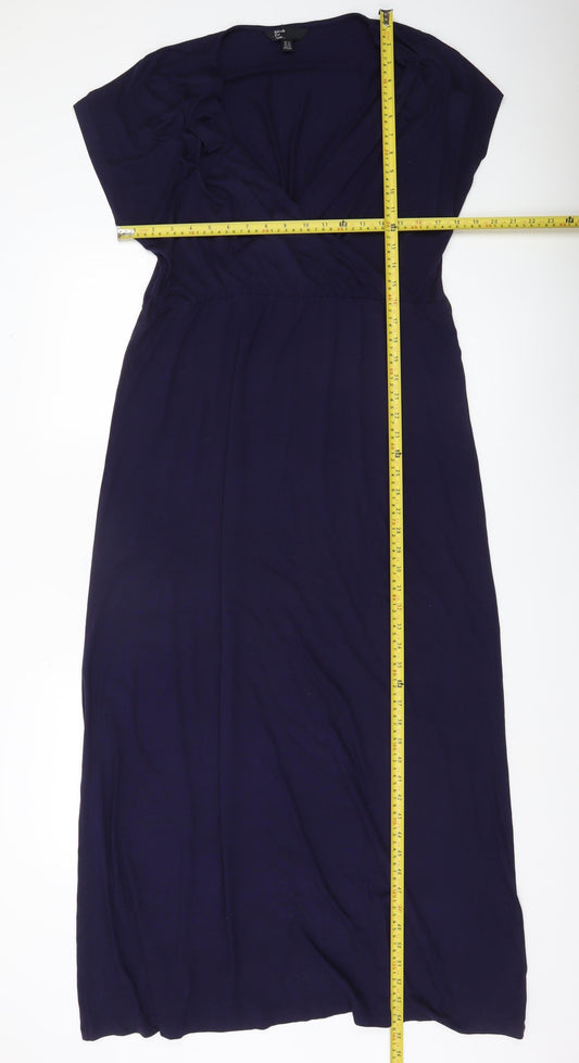 Friends Like These Women’s Blue Midi Wrap Dress Size 16