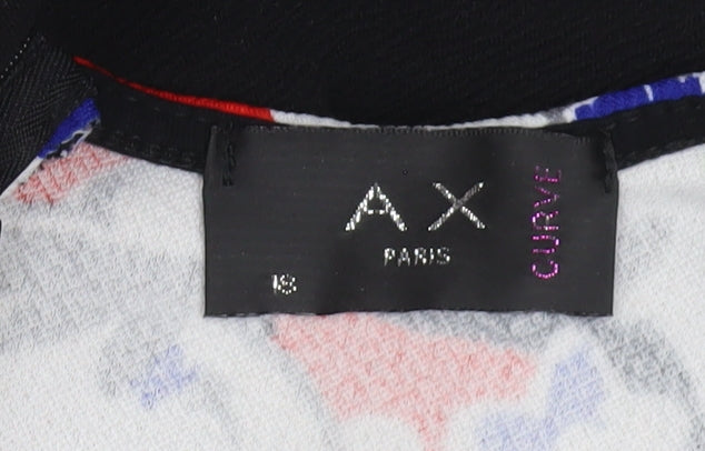 AX Paris Curve Women’s Multicoloured Floral Fit & Flare Dress Size 18