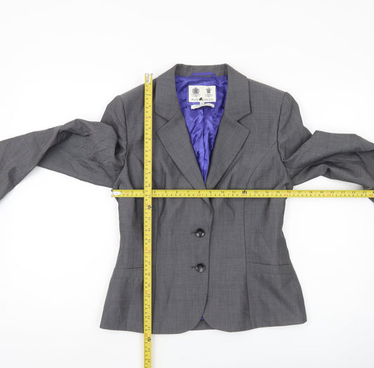 Austin Reed Womens Grey Wool Blazer Jacket Size 18 Workwear Business