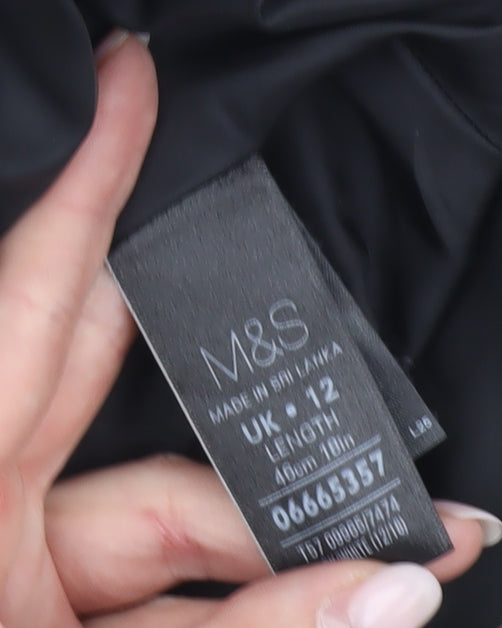 Marks and Spencer Women’s Black Geometric Pencil Skirt Size 12