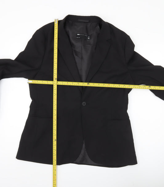 Mens UK Size 44 ASOS Design Regular Black Suit Jacket