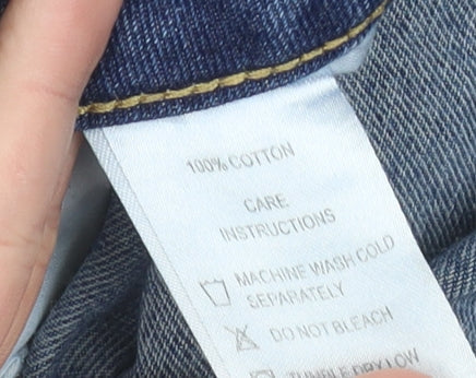 Motel Womens Blue XS Straight Leg 100% Cotton Jeans