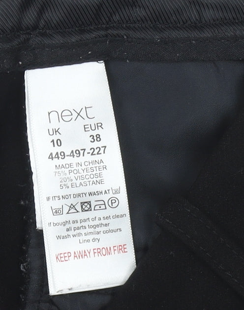 Next Women’s Black Slim Fit Dress Pants Trousers Size 10 Workwear