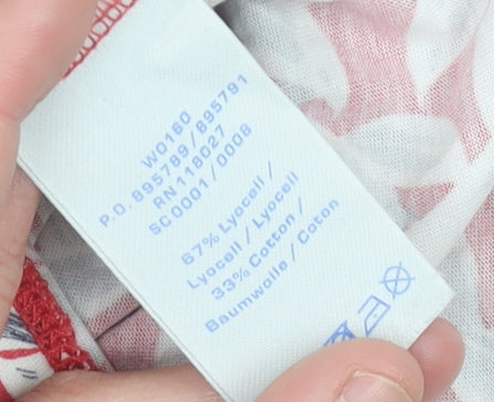 Boden Womens Pink Floral Cowl Neck Sleeveless Tank Top UK 8