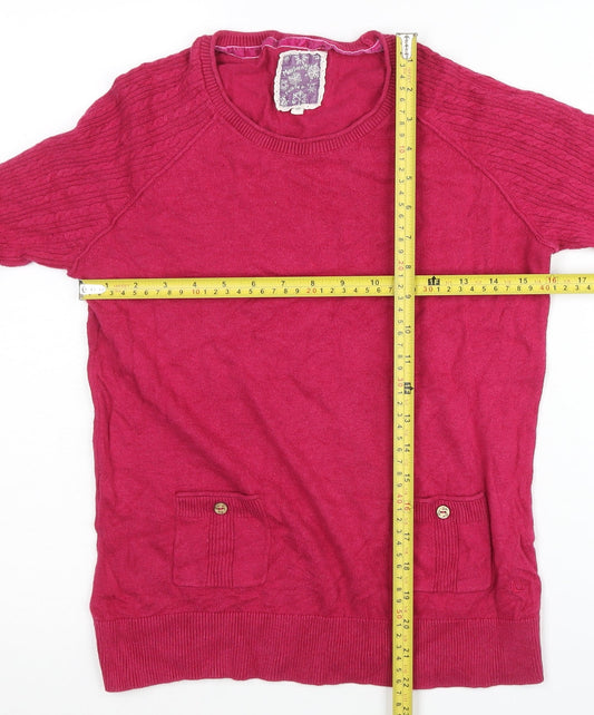 Womens UK Size 10 Mantaray Pink Pullover Jumper
