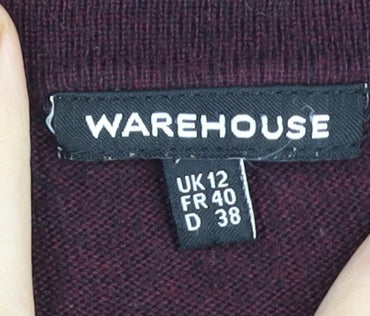 Womens UK Size 12 Warehouse Purple Pullover Jumper