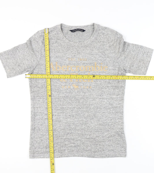 Abercrombie & Fitch Womens Grey Short Sleeve T-Shirt Size S