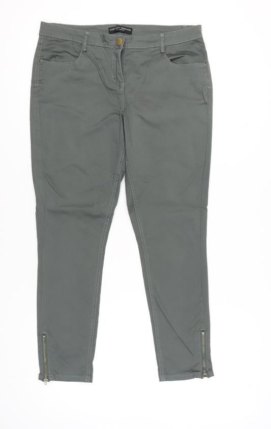 Womens UK Size 14 Dorothy Perkins Slim Fit Skinny Grey Jeans