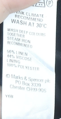 Marks and Spencer Women’s Black A-Line Knee Length Skirt UK 10