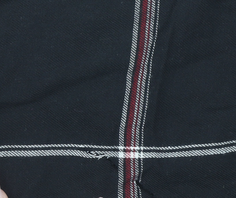 Whistles Womens Black Check Shirt Dress Size 8 Cotton Work Casual