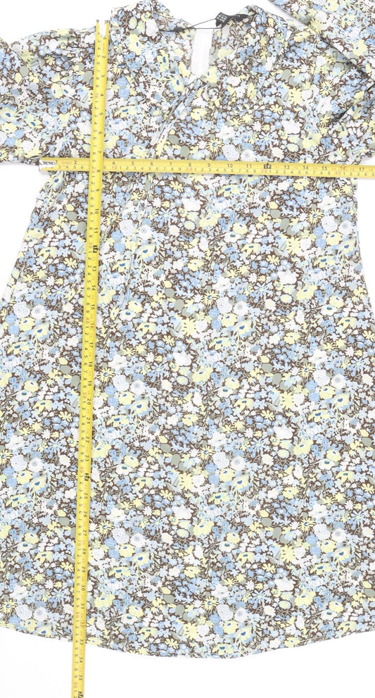 Blue Vanilla Women’s Multicoloured Floral Shift Dress Size 8