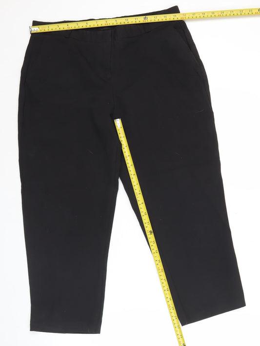 Womens UK Size 12 ASOS Regular Fit BusinessCasualWorkwear Black Trousers