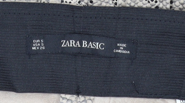 Zara Basic Women’s Beige Snake Print Leggings Size S Slim Fit
