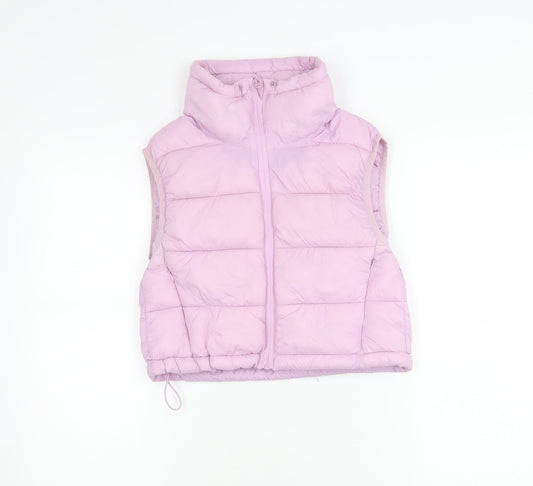 Womens UK Size S Zara Pink Puffer Jacket