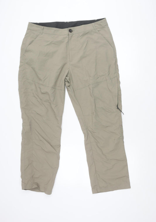 Additional front view of TOG24 men’s beige walking trousers, size 16, hiking outdoor